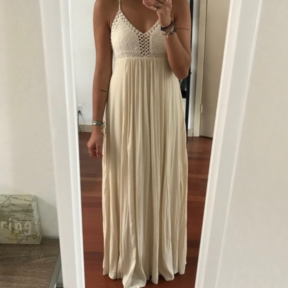 🔥Hot Hot Sale🔥French Kiss Woman Crochet Top Long Dress. Size: M